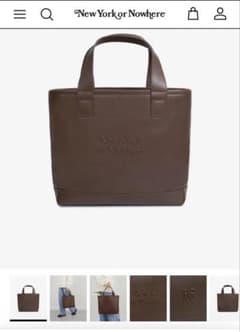 New York or Nowhere ブラウン レザートートバッグ 茶 現行品 - メルカリ