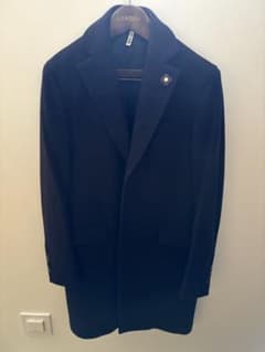 美品】LARDINI チェスターコート ラルディーニ ネイビー46 - メルカリ