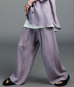 Sheer Linen Two-Tuck Wide Pants メゾンスペシャルのサムネイル