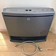 Rinnai Gas Fan Heater, Silver, Digital Display, with Hose
