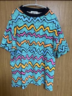 t*s様 80's マルチカラーギザギザ模様 Tシャツ　ヴィンテージのサムネイル