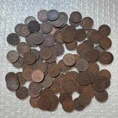 半銭銅貨　100枚　まとめ　古銭　旧貨幣　3のサムネイル