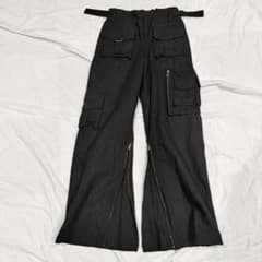 00s archive bajra コットンリネン フレアカーゴパンツのサムネイル