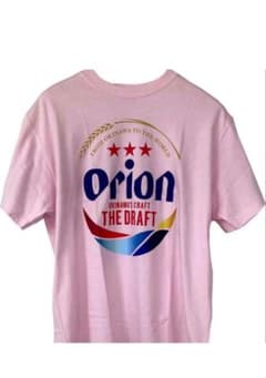 オリオンビール Tシャツ ドラフトロゴ ピンク X Lのサムネイル