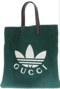 GUCCI adidas コラボ トートバッグ グリーン - メルカリ GUCCI adidas コラボ トートバッグ グリーン