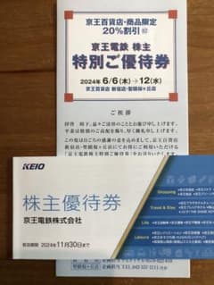 京王電鉄　優待券のサムネイル