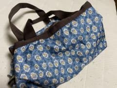 レスポ　花柄トートバッグ 青色のサムネイル