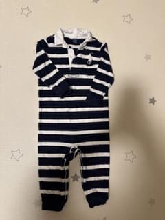 Ralph Lauren 12M ストライプロンパースのサムネイル