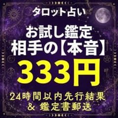 タロット占い◇お試し鑑定◆彼の本音・復縁片思い◇丁寧鑑定 [AL01]のサムネイル