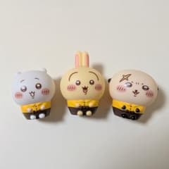 テ*】様 ココス×ちいかわソフビ人形 ちいかわ＆うさぎ＆ラッコ