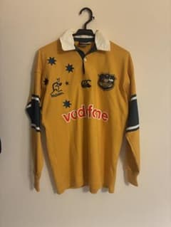 豪州製/90s】カンタベリー ワラビーズ ラガーシャツ Vodafone - メルカリ