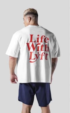 LIFE WITH LÝFT BIG T-SHIRT - WHITEのサムネイル