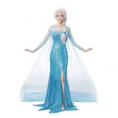 アナ 雪 女王 エルサ ドレス コスプレ ハロウィン コスチューム レディースのサムネイル