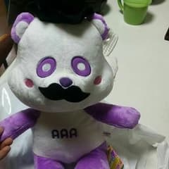 【本日のみセール中】えーパンダ BIGおひげぬいぐるみ うのちゃん 紫  AAAのサムネイル