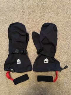 HESTRA ブラック オーバーグローブ美品 HESTRA ブラック オーバー