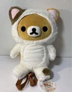 리락쿠마 더 한가로이 고양이 봉제인형 배낭