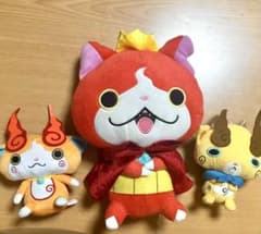 妖怪ウォッチ ぬいぐるみ 3体セット ジバニャン コマじろう ジバコマのサムネイル