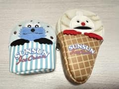 み*ー様 パペットスンスン ノンノンGU Ice Cream ポーチ 2点セットのサムネイル
