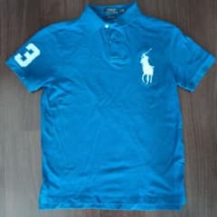 Polo Ralph Lauren ポロシャツ ブルー 刺繍ロゴのサムネイル
