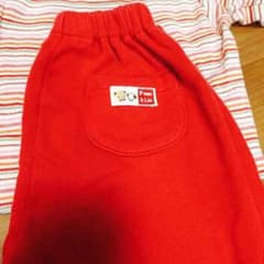 ファミリア familiar スエット パンツ 赤 90のサムネイル