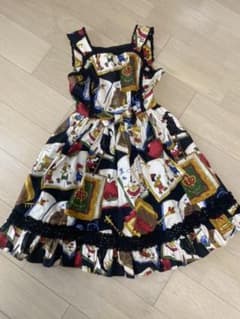 イノセントワールド白雪姫柄JSK 黒　【背面リボン紛失】のサムネイル