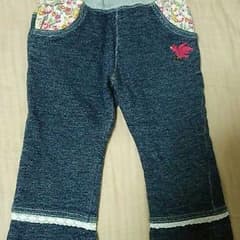 美品 パンツ デニム風 女の子 90のサムネイル