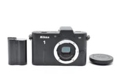 ニコン NIKON 1 V1 ブラック バッテリー付き ミラーレスカメラ カメラ