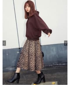 GRL レオパード柄 ロングスカート フレアスカートのサムネイル