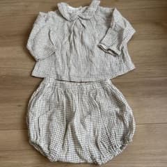 mini beige セットアップ　18m 韓国子供服のサムネイル