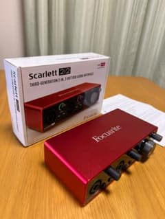 【美品】Focusrite Scarlett2i2 オーディオインターフェース