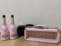 エンジェルシャンパン ドゥミセック ピンク ブラック 空箱 空瓶 - メルカリ