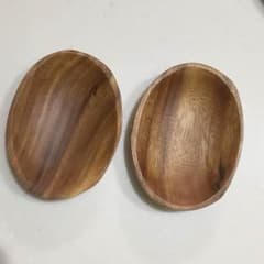 値下げ！アカシア 小皿２枚セットのサムネイル