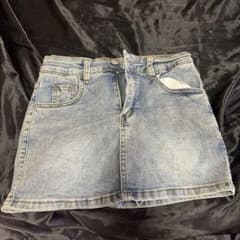 デニム キュロットスカート ミニ丈のサムネイル