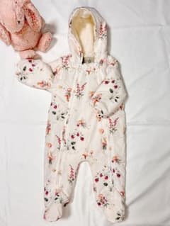 next baby プリント柄 ナイロン フード付き プラムスーツ ✨のサムネイル