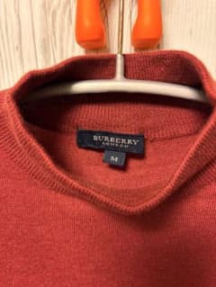 BURBERRY LONDON ニット 半袖 レッド Mサイズ - メルカリ