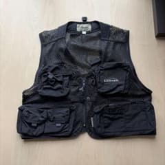 LAMSES メッシュフィッシングベスト 黒のサムネイル