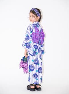 ANNA SUI mini ストライプローズ浴衣 130 - メルカリ