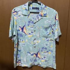 s*e様 ポロラルフローレン アロハシャツ 【L】 古着 レーヨン カジキマグロ s*e様 ポロラルフローレン アロハシャツ 【L】 古着 レーヨン