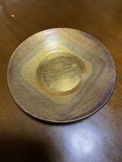 茶托　漆塗り金箔　金沢のサムネイル
