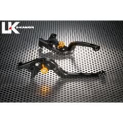 jn-648】ユーカナヤ アルミビレットレバーセット可倒式Rタイプ BK/GD 