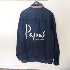 パパス ＰＡＰＡＳ  デニム ジャケット Ｌサイズ 赤のギンガムのサムネイル