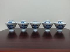 和峰作 蓋付煎茶碗5客 染付 煎茶道具 茶道具 和峰作 蓋付煎茶碗5客 染付 煎茶道具 茶道具 - メルカリ
