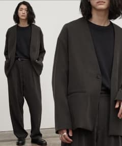 【WYM LIDNM】CARDIGAN SET-UPセットアップチャコールグレーのサムネイル