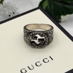 GUCCI グッチ リング 指輪 アラベスク インターロッキングG 22号 グッチ インターロッキングG アラベスク リング #23 - メルカリ