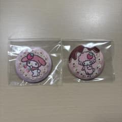 サンリオキャラクターズ 刺繍缶バッジ 2種セットのサムネイル