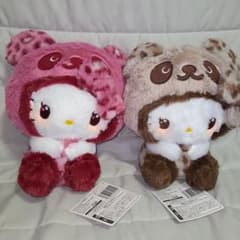 ハローキティ♡ギャルパンダ　BIGぬいぐるみ