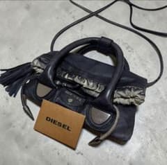 00s ARCHIVE DIESEL ショルダーバッグ レザー ブラック　Y2Kのサムネイル
