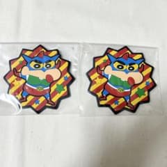 크레용 신짱 이치 반 쿠지 H 상 고무 코스터 2 개