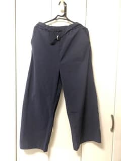 マタニティ　ワイド　パンツ　ネイビーのサムネイル