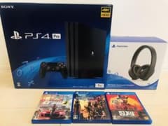 【アカサタナ様】PS4 Pro 1TB CUH-7200B ヘッドセットのサムネイル